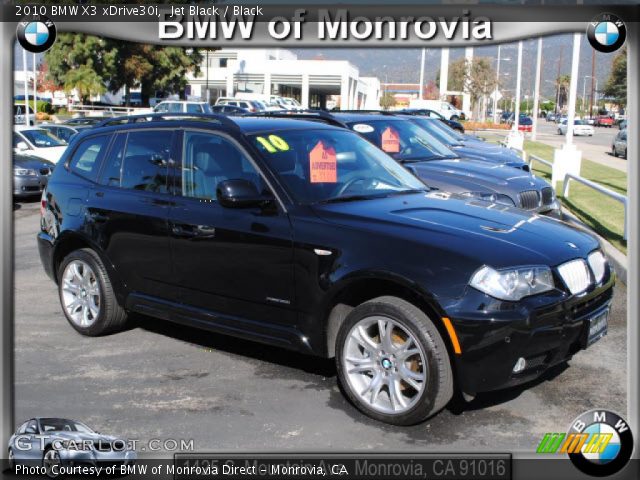 2010 BMW X3 xDrive30i in Jet Black