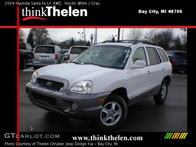 2004 Hyundai Santa Fe LX 4WD in Nordic White