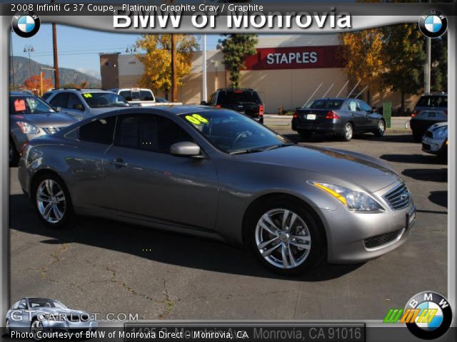 2008 Infiniti G 37 Coupe in Platinum Graphite Gray