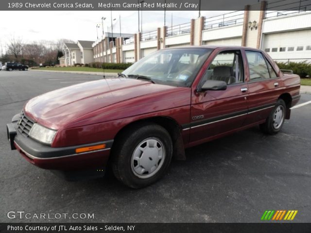 1989 Chevrolet Corsica Sedan in Medium Garnet Red Metallic