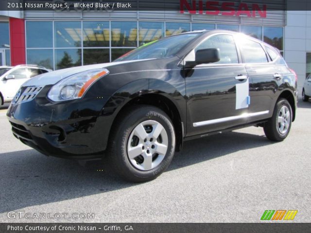 2011 Nissan Rogue S in Wicked Black
