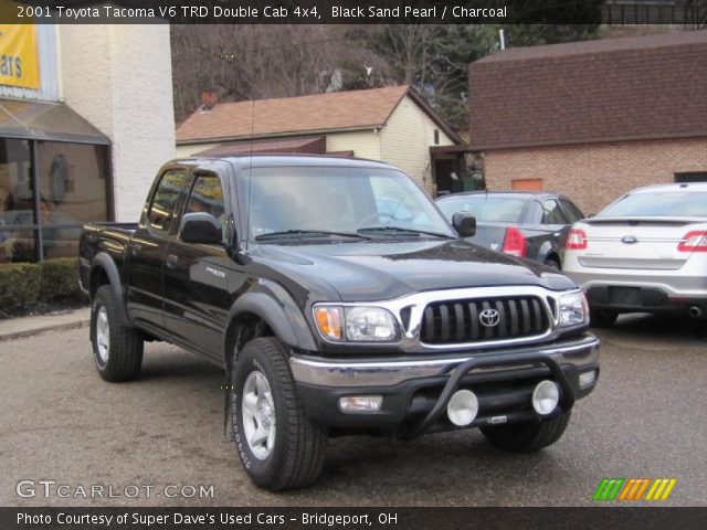 2001 Toyota Tacoma V6 TRD Double Cab 4x4 in Black Sand Pearl