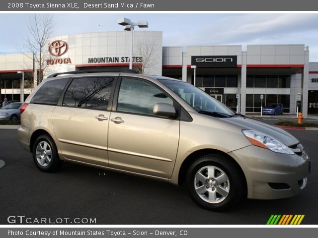 2008 Toyota Sienna XLE in Desert Sand Mica