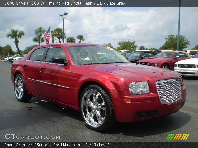 2008 Chrysler 300 LX in Inferno Red Crystal Pearl