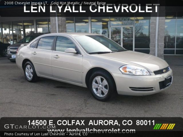 2008 Chevrolet Impala LT in Gold Mist Metallic