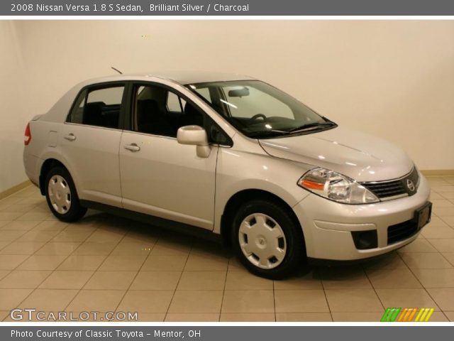 2008 Nissan Versa 1.8 S Sedan in Brilliant Silver