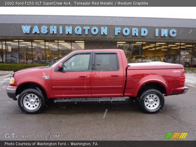 2002 Ford F150 XLT SuperCrew 4x4 in Toreador Red Metallic