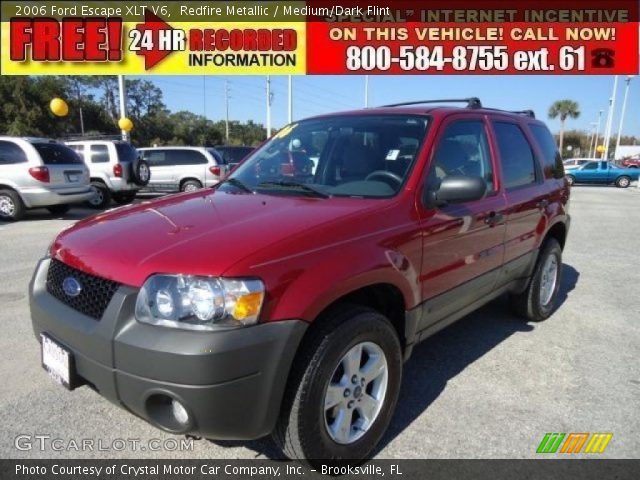 2006 Ford Escape XLT V6 in Redfire Metallic