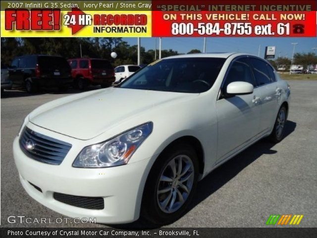 2007 Infiniti G 35 Sedan in Ivory Pearl