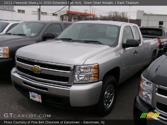 2011 Chevrolet Silverado 1500 Extended Cab 4x4 in Sheer Silver Metallic