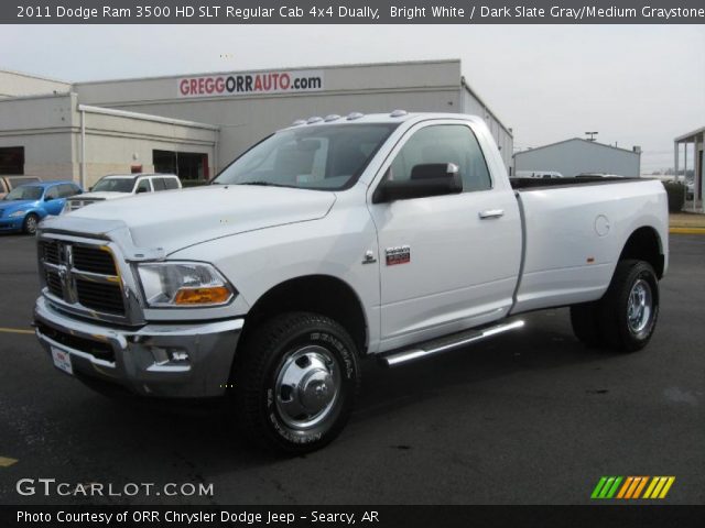2011 Dodge Ram 3500 HD SLT Regular Cab 4x4 Dually in Bright White