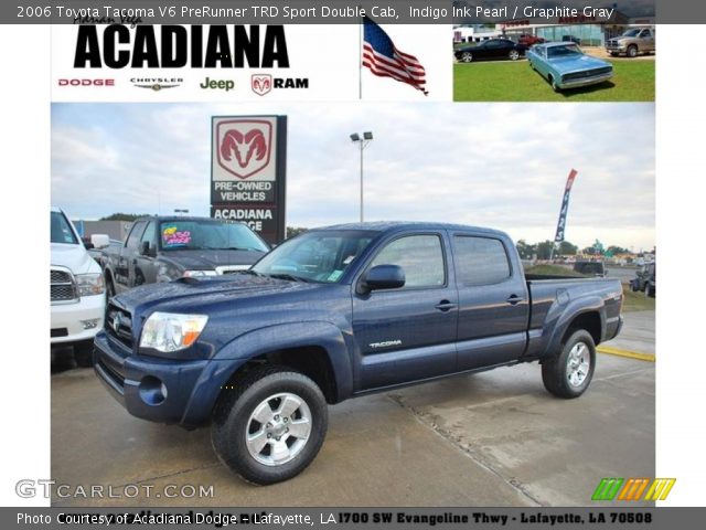 2006 Toyota Tacoma V6 PreRunner TRD Sport Double Cab in Indigo Ink Pearl