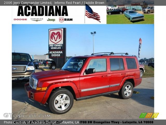 2006 Jeep Commander Limited in Inferno Red Pearl