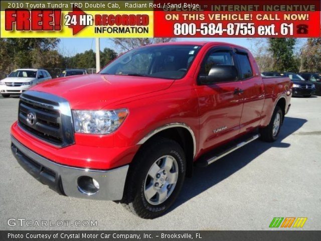 2010 Toyota Tundra TRD Double Cab in Radiant Red