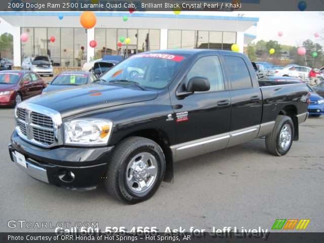 2009 Dodge Ram 2500 Laramie Quad Cab in Brilliant Black Crystal Pearl