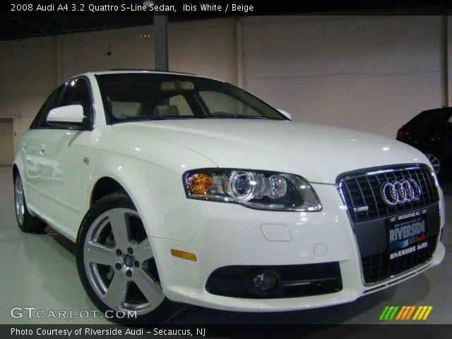 2008 Audi A4 3.2 Quattro S-Line Sedan in Ibis White