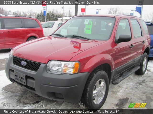 2003 Ford Escape XLS V6 4WD in Redfire Metallic