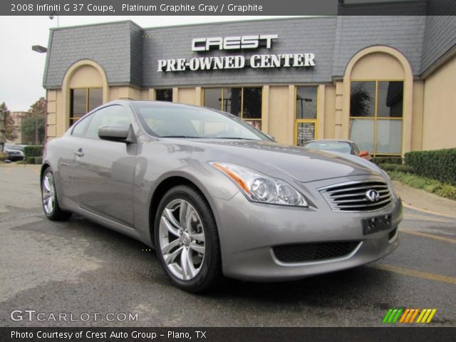 2008 Infiniti G 37 Coupe in Platinum Graphite Gray