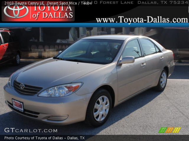 2003 Toyota Camry LE in Desert Sand Mica
