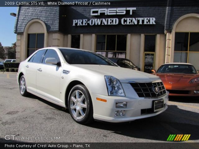 2009 Cadillac STS V8 in White Diamond Tricoat