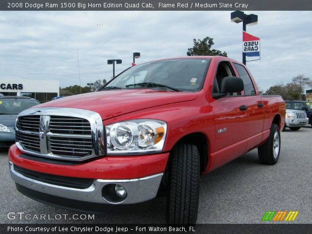 2008 Dodge Ram 1500 Big Horn Edition Quad Cab in Flame Red