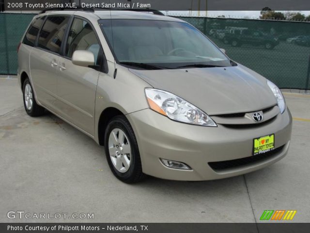 2008 Toyota Sienna XLE in Desert Sand Mica