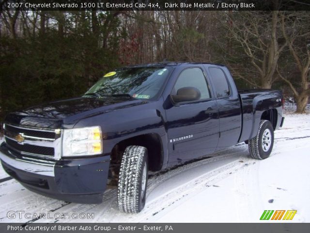 2007 Chevrolet Silverado 1500 LT Extended Cab 4x4 in Dark Blue Metallic