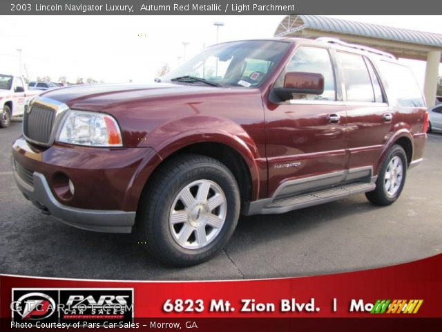 2003 Lincoln Navigator Luxury in Autumn Red Metallic