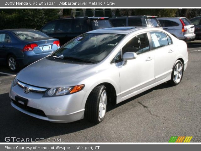 2008 Honda Civic EX Sedan in Alabaster Silver Metallic