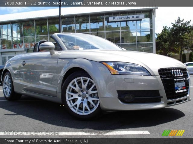 2008 Audi TT 3.2 quattro Roadster in Sahara Silver Metallic