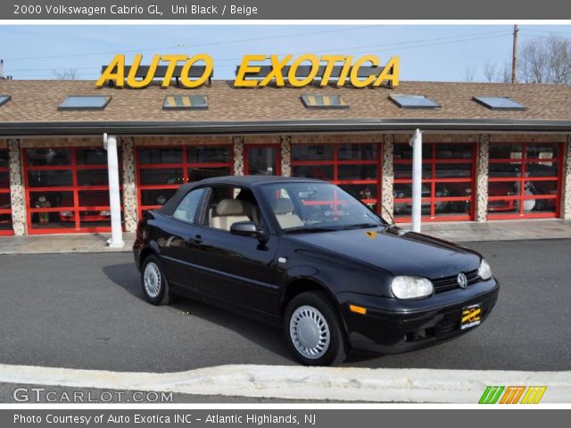 2000 Volkswagen Cabrio GL in Uni Black