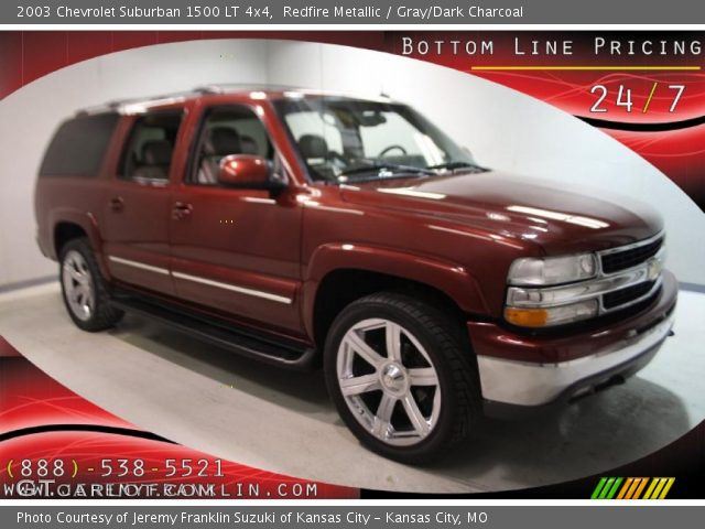 2003 Chevrolet Suburban 1500 LT 4x4 in Redfire Metallic