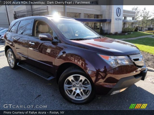 2008 Acura MDX Technology in Dark Cherry Pearl