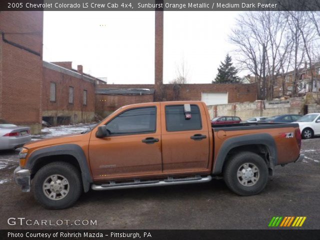 2005 Chevrolet Colorado LS Crew Cab 4x4 in Sunburst Orange Metallic