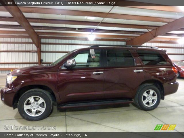 2008 Toyota Sequoia Limited 4WD in Cassis Red Pearl