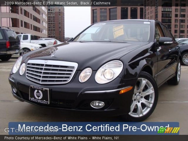 2009 Mercedes-Benz E 350 4Matic Sedan in Black
