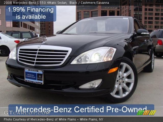 2008 Mercedes-Benz S 550 4Matic Sedan in Black