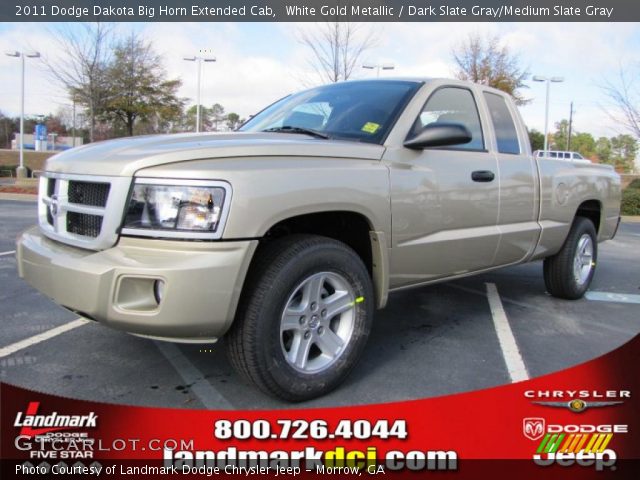2011 Dodge Dakota Big Horn Extended Cab in White Gold Metallic