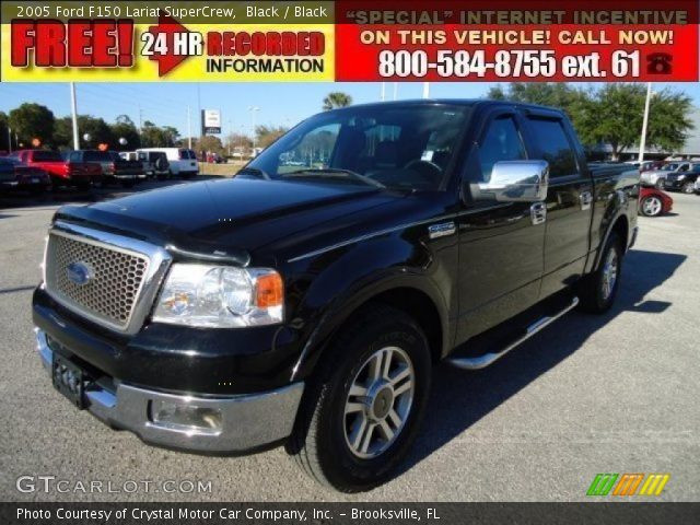 2005 Ford F150 Lariat SuperCrew in Black
