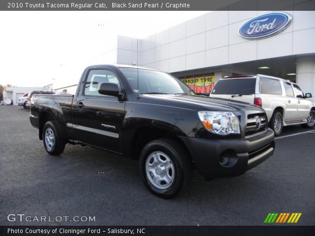 2010 Toyota Tacoma Regular Cab in Black Sand Pearl