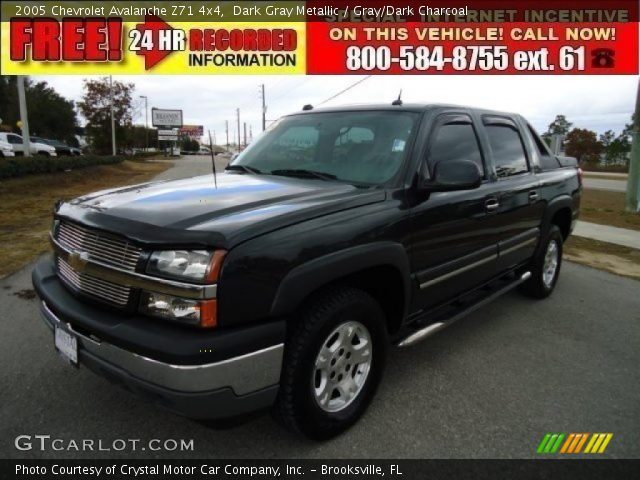 2005 Chevrolet Avalanche Z71 4x4 in Dark Gray Metallic