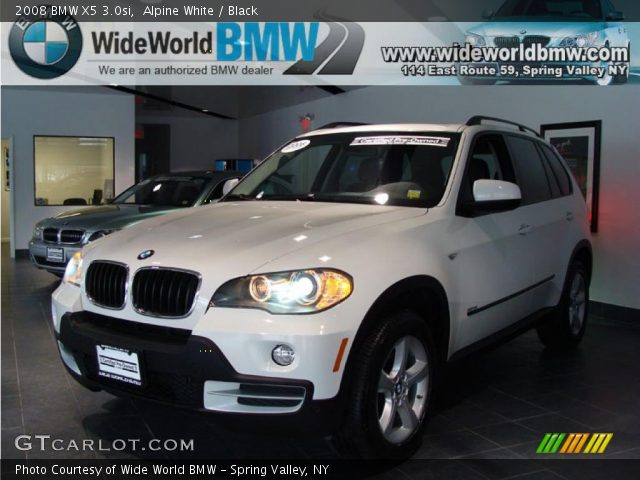 2008 BMW X5 3.0si in Alpine White