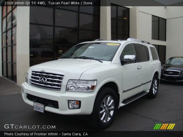 2008 Infiniti QX 56 4WD in Tuscan Pearl White