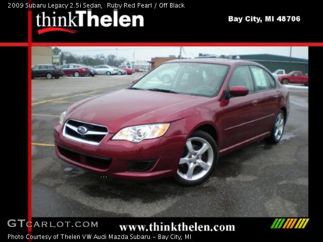2009 Subaru Legacy 2.5i Sedan in Ruby Red Pearl