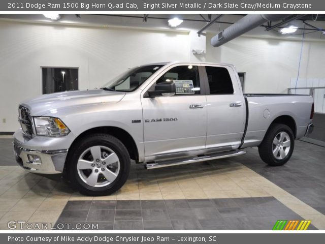 2011 Dodge Ram 1500 Big Horn Quad Cab in Bright Silver Metallic