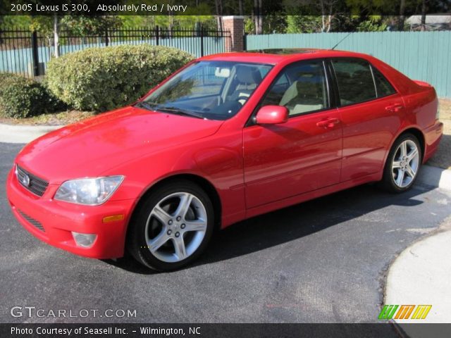 2005 Lexus IS 300 in Absolutely Red