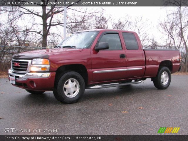 2004 GMC Sierra 1500 Extended Cab 4x4 in Sport Red Metallic