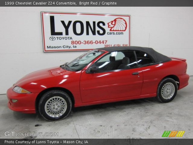 1999 Chevrolet Cavalier Z24 Convertible in Bright Red