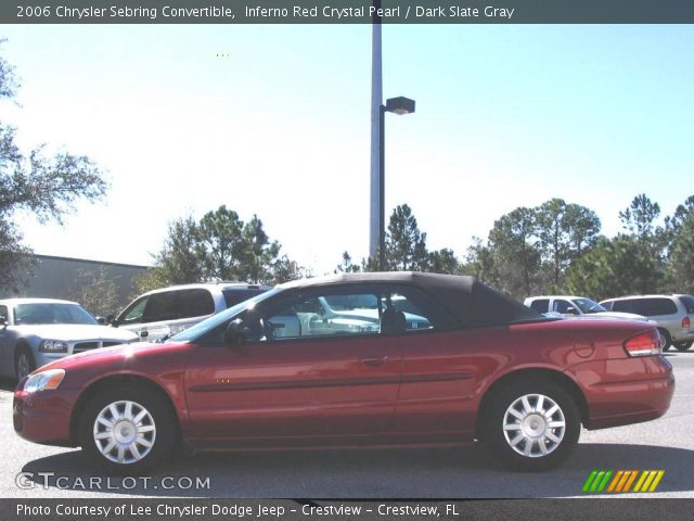 2006 Chrysler Sebring Convertible in Inferno Red Crystal Pearl