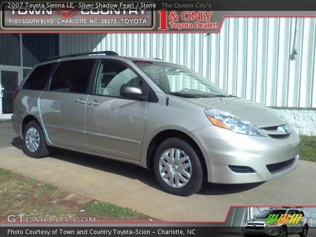 2007 Toyota Sienna LE in Silver Shadow Pearl